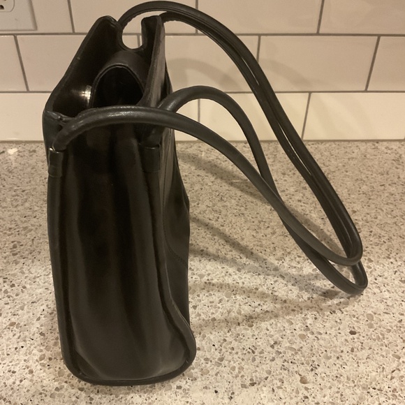 Vintage Black Leather Nine West Crossbody Bag - Picture 4 of 8